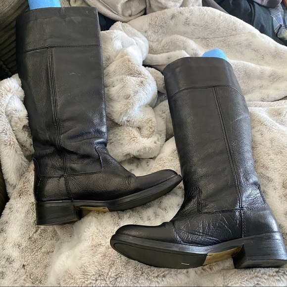 Ted Baker Shoes - Ted Baker Black Leather Calf High Boots